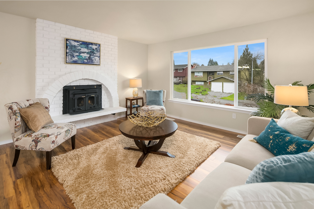 staged living room