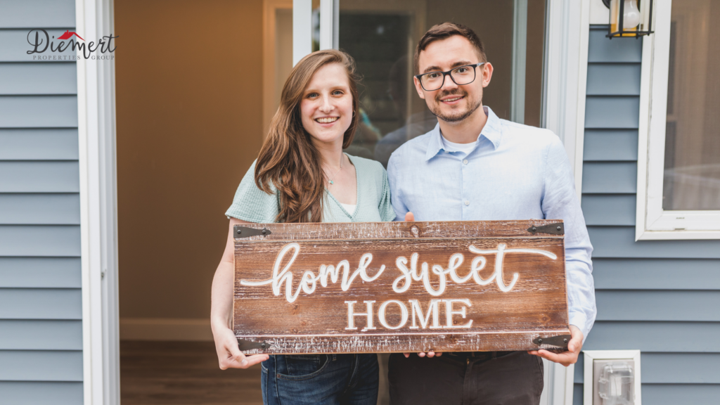 a picture of happy home buyers